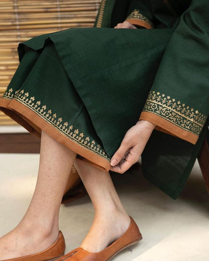 3PC DHANAK EMBORIDED SUITS WITH PRINTED PASHMINA WOOL SHAWL