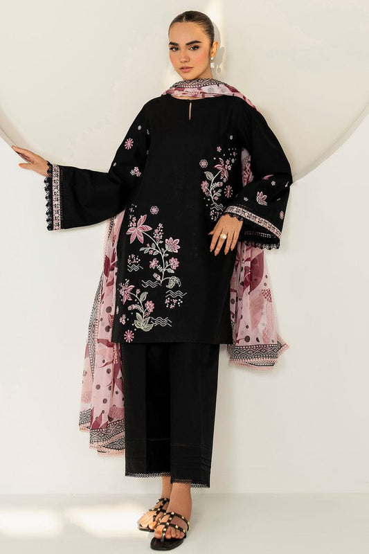 3PC DHANAK EMBROIDED SUIT WITH PASHMINA WOOL SHAWL SS-229