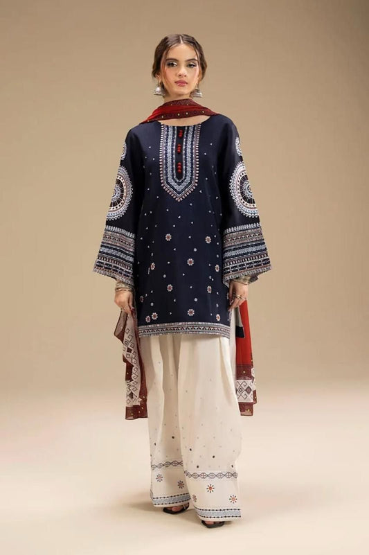 3PC DHANAK WINTER SUIT WITH DIGITAL PRINT PASHMINA WOOL SHAWL  SS-271